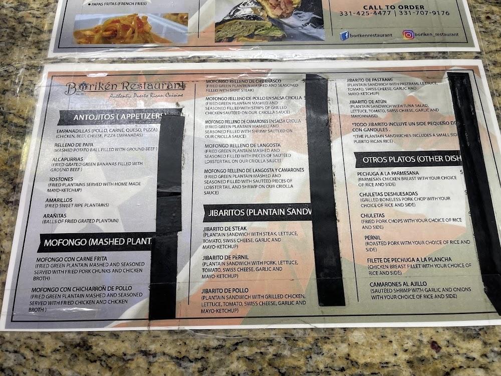 Borikén Restaurant Menu image 3